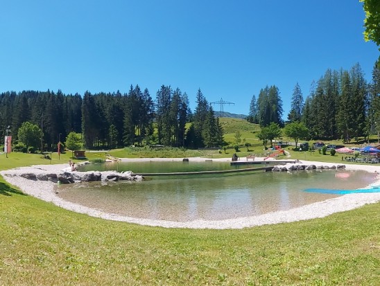 Idyllisches Waldbad in Annaberg-Lungötz